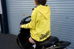 なるき屋 オリジナルパーカー イエロー×ブラックロゴ