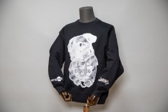 DOPEBASTA×NARUKIYA トレーナー ブラック×ホワイトロゴ
